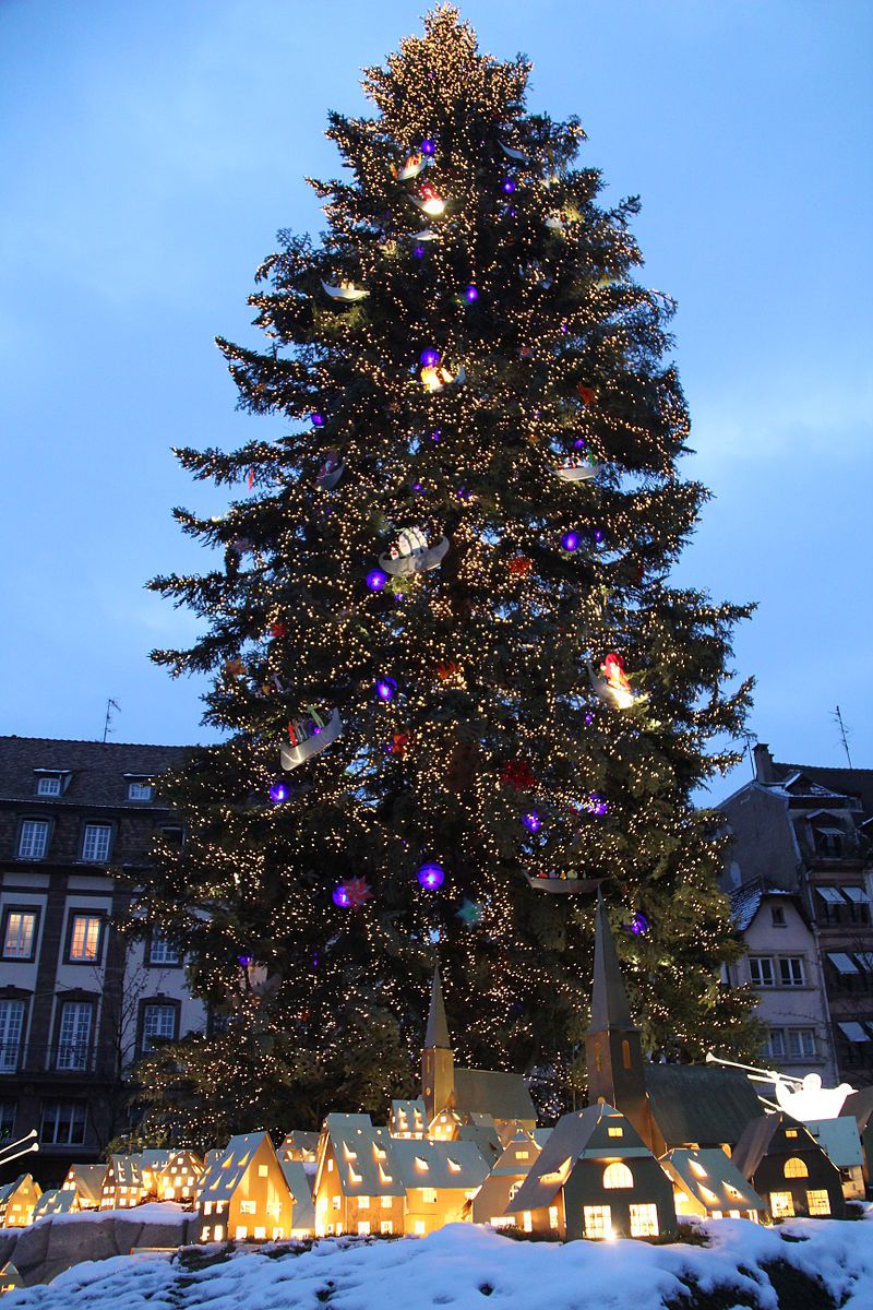 Cây thông tại chợ Giáng sinh Strasbourg, 2010