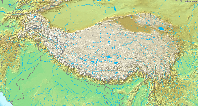 Bản đồ dãy Himalaya