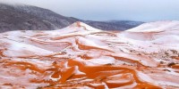 Sahara, sa mạc Sahara,tuyết rơi ở sa mạc Sahara,tuyết sa mạc,Tuyết rơi ở sa mạc Sahara tạo cảnh tượng hi hữu