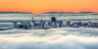 Thành phố chìm trong sương mù,Sương mù bao phủ,Khung cảnh mờ ảo,Dubai,San Francisco,Từ Dubai đến San Francisco, thành phố trong sương đẹp nao lòng