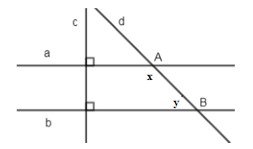 Cho hình vẽBiết a⊥c,b⊥c,x=3y . Tính x,y