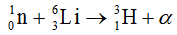 Một nơtron có động năng 3 MeV bắn vào hạt nhân Li đang đứng yên, gây ra phản ứng hạt nhân . Biết hạt αvà hạt nhân H13bay ra theo các hướng hợp với hướng tới của nơtron những góc tương ứng bằng . Lấy tỉ số giữa các khối lượng hạt nhân bằng tỉ số giữa các số khối của chúng. Bỏ qua bức xạ gamma. Phản ứng trên
