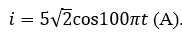 Cường độ dòng điện xoay chiều chạy trong mạch có phương trình .Cường độ hiệu dụng của dòng điện là