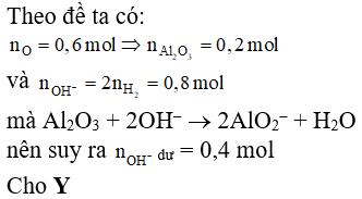 Cho 60,2 gam hỗn hợp X gồm Na, K, Ba và Al<sub>2</sub>O<sub>3</sub> (trong đó oxi chiếm 15,947% về khối lượng) tan hết vào nước, sau phản ứng thu được dung dịch Y và 8,96 lít khí H<sub>2</sub> (đktc). Cho V lít dung dịch HCl 0,5M vào dung dịch Y, sau khi các phản ứng xảy ra hoàn toàn, thu được 15,6 gam kết tủa. Giá trị lớn nhất của V là