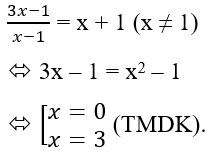 Tọa độ giao điểm có hoành độ nhỏ hơn 1 của đường (C):y=3x-1x-1và đường thẳng (d): y = x + 1 là: