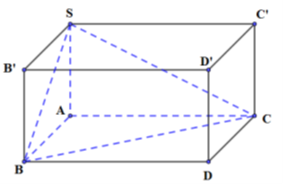 Cho hình chóp S.ABC có đáy ABC là tam giác vuông tại A, biết \(SA \bot \left( {ABC} \right),\,\,SA = a,\,\,AB = 2a,\,\,AC = 3a\). Tính bán kính r của mặt cầu ngoại tiếp hình chóp S.ABC.