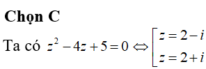 Gọi z<sub>1</sub> và z<sub>2</sub> lần lượt là hai nghiệm của phương trình z2-4z+5=0. Cho số phức w=(1+z<sub>1</sub>)(1+z<sub>2</sub>). Tìm số phức liên hợp của số phức w