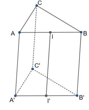 Có hình lăng trụ ABC.A¢B¢C¢; AB, A¢B¢ có trung điểm lần lượt là I và I¢. Qua phép chiếu song song lên mặt phẳng chiếu (CBB¢C¢) theo phương chiếu AI biến I¢ thành điểm nào sau đây?