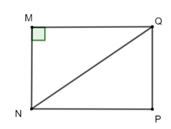 Cho tam giác MNQ vuông tại M, vẽ điểm P sao cho MQ→ = NP→ . Khi đó tứ giác MNPQ là hình: