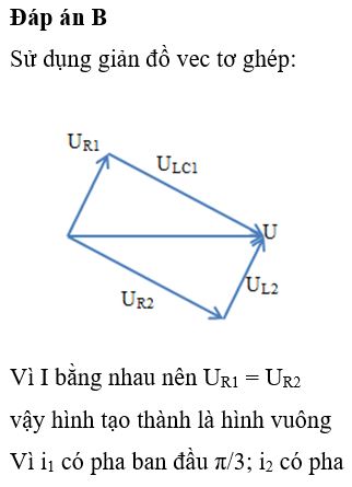 Đặt điện áp xoay chiều u = U0cos(ωt + φ) (V) (U0 và ω không đổi) vào hai đầu đoạn mạch gồm điện trở R, tụ điện và cuộn cảm thuần mắc nối tiếp. Biết biểu thức cường độ dòng điện trong mạch là i1=5cos(ωt+π3)(A) . Nếu ngắt bỏ tụ điện C thì cường độ dòng điện trong mạch là i2=5cos(ωt-π6)(A). Nếu ngắt bỏ cuộn cảm thì cường độ dòng điện trong mạch là