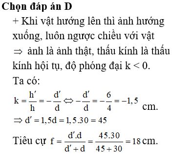 Một điểm sáng M đặt trên trục chính của một thấu kính và cách thấu kính 30 cm. Chọn hệ tọa độ Ox vuông góc với trục chính của thấu kính, O trên trục chính. Cho M dao động điều hòa trên trục Ox thì ảnh M' của M dao động điều hòa trên trục O'x' song song và cùng chiều Ox. Đồ thị li độ dao động của M và như hình vẽ. Tiêu cự của thấu kính là: