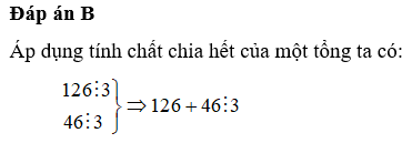 Tổng nào sau đây không chia hết cho 3