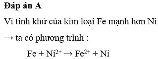 Phản ứng nào dưới đây không xảy ra: