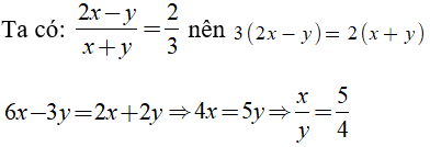 Biết rằngthì x/y bằng?