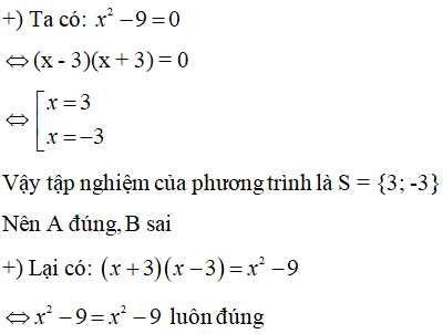 Chọn khẳng định đúng