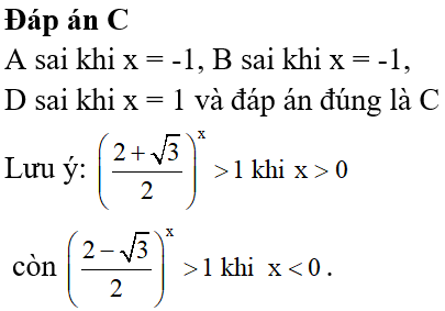 Bất đẳng thức nào dưới đây đúng với ∀x∈ℝ ?