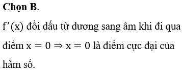 Cho hàm số y = f(x) xác định trên R và hàm số y = f'(x) có đồ thị như hình vẽ bên.Khẳng định nào dưới đây là đúng?