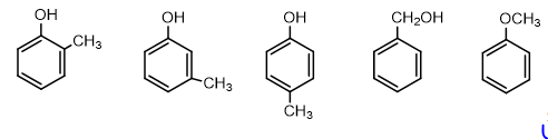 Có bao nhiêu chất chứa vòng benzen có cùng công thức phân tử C<sub>7</sub>H<sub>8</sub>O?