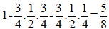 Một loài thực vật, tính trạng màu sắc hoa do 3 cặp gen (A, a; B, b; D, d) phân li độc lập cùng qui định. Kiểu gen có cả 3 loại alen trội A, B và D cho hoa đỏ; kiểu gen có cả hai loại alen trội A và B nhưng không có alen trội D thì cho hoa vàng; Các kiểu gen còn lại thì cho hoa trắng. Theo lí thuyết, có bao nhiêu dự đoán sau đây đúng? I. Ở loài này có tối đa 15 kiểu gen qui định kiểu hình hoa trắng. II. (P): AaBbDd x AabbDd, thu được F<sub>1</sub> có số cây hoa trắng chiếm tỉ lệ 62,5%. III. (P): AABBdd x AAbbDD, thu được F<sub>1</sub>. ChoF<sub>1</sub> tự thụ phấn thu được F<sub>2</sub> có kiểu hình phân li theo tỉ lệ: 9 cây hoa đỏ : 6 cây hoa vàng : 1 cây hoa trắng. IV (P): AABBDD x aabbDD, thu được F<sub>1</sub> . Cho F<sub>1</sub> tự thụ phấn thu được F<sub>2</sub> có kiểu hình phân li theo tỉ lệ 9 cây hoa đỏ : 7 cây hoa trắng.