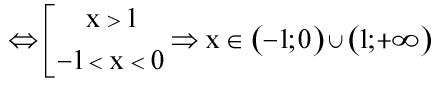 Cho hàm số y=x4-2x2+15. Hàm số đồng biến trên khoảng nào dưới đây?