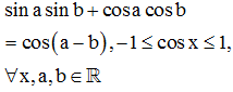 Tập giá trị của hàm số y=sin 2x+3 cos 2x+1 là đoạn [a;b]. Tính tổng T=a+b?