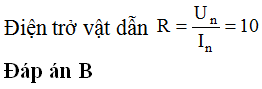 Để xác định điện trở của một vật dẫn kim loại, một học sinh mắc nối tiếp điện trở này với một ampe kế. Đặt vào hai đầu đoạn mạch trên một biến thế nguồn. Thay đổi giá trị của biến thế nguồn, đọc giá trị dòng điện của ampe kế, số liệu thu được được thể hiện bằng đồ thị như hình vẽ. Điện trở vật dẫn gần nhất giá trị nào sau đây: