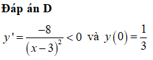 Tìm giá trị lớn nhất của hàm số y=3x-1x-3 trên đoạn [0;2]