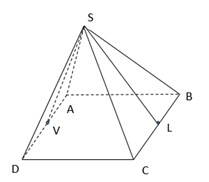 Cho hình chóp tứ giác đều S.ABCD có tất cả các cạnh đều bằng a. Cô sin của góc tạo bởi 2 mặt phẳng (SAD) và (SBC) bằng