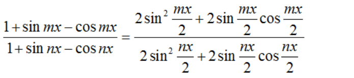 Tìm giới hạnA=limx→01+sinmx-cosmx1+sinnx-cosnx