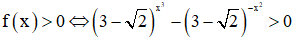 Cho hàm số f(x)=3-2x3-3-2-x2. Xét các khẳng định sau:Khẳng định 1: f(x)>0⇔x3+x2>0Khẳng định 2: fx>0⇔x>-1Khẳng định 3:f(x)<3-2⇔3-2x3-1<1+3+27x2+1Khẳng định 4:f(x)<3+2⇔3-2x3-1<3-21-x2+7Trong các khẳng định trên, có bao nhiêu khẳng định đúng?