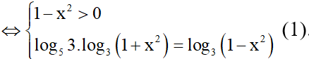 Tìm số nghiệm của phương trình log51+x2+log131-x2=0