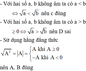 Khẳng định nào sau đây là sai: